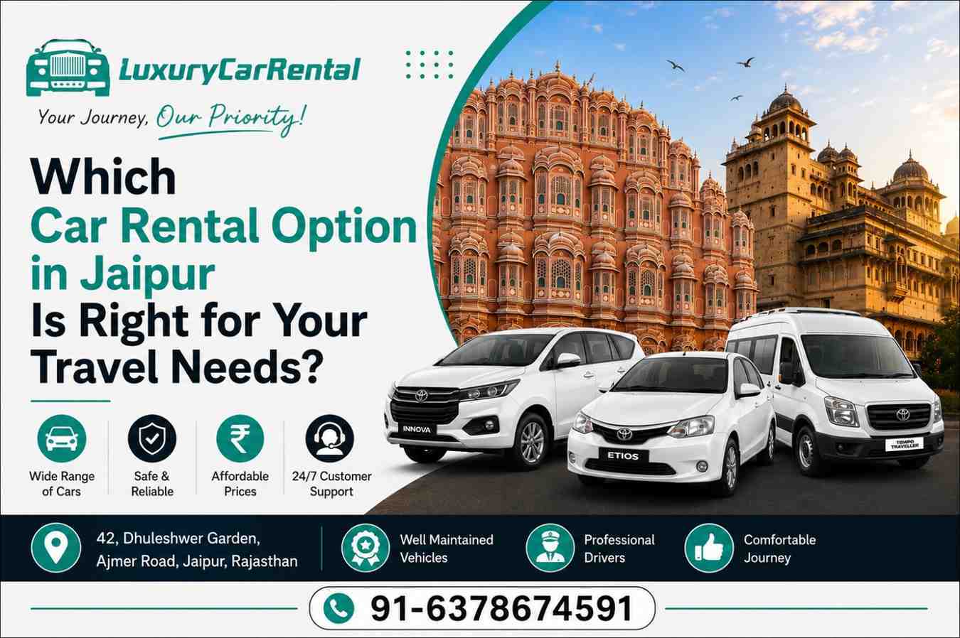 Which Car Rental Option in Jaipur Is Right for Your Travel Needs?